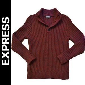 EUC EXPRESS Thick Sweater, Burgundy